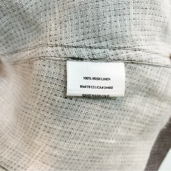 Eileen Fisher 100% Irish Linen Distressed Lightweight Jacket M Gray Lagenlook - Picture 8 of 11